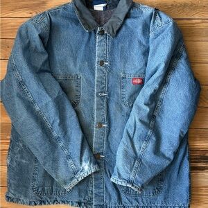 Chore Coat Dickies Blue Denim Jacket- vintage with great wear
